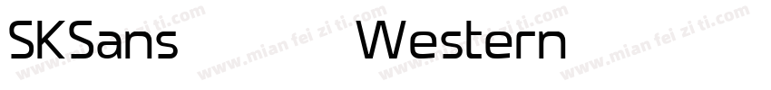 SKSans 常规斜体 (Western)字体转换
